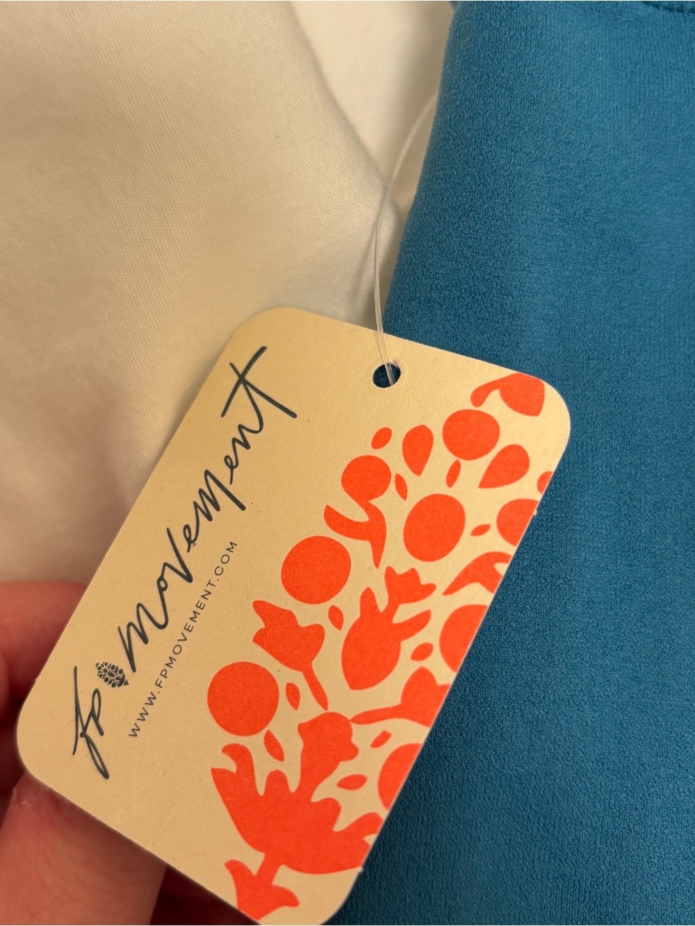 NWT FP Movement Blue Teal Good Karma Leggings Yoga Activewear XS S - Picture 6 of 6